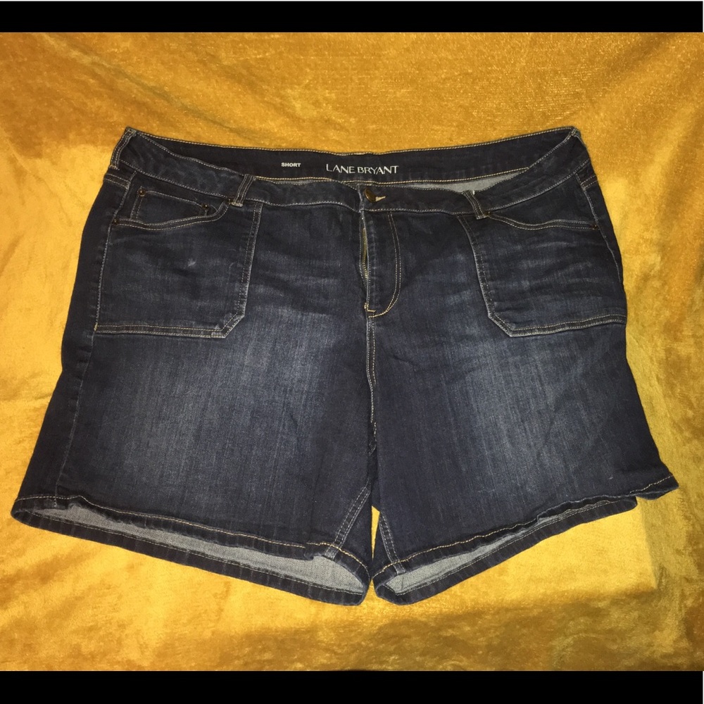 Lane Bryant Dark Denim Shorts size 26
